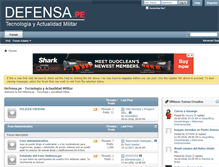 Tablet Screenshot of defensa.pe