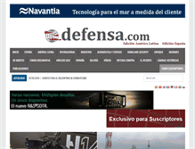 Tablet Screenshot of defensa.com