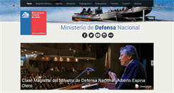 Desktop Screenshot of defensa.cl