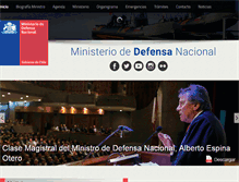 Tablet Screenshot of defensa.cl