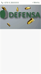 Mobile Screenshot of defensa.lt