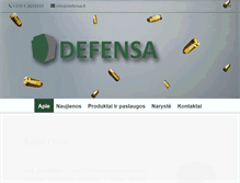 Tablet Screenshot of defensa.lt