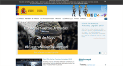 Desktop Screenshot of defensa.gob.es